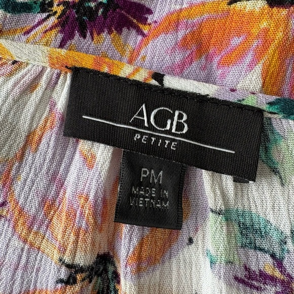 ABGBoho Floral Print Women's Blouse size Medium - Picture 6 of 7